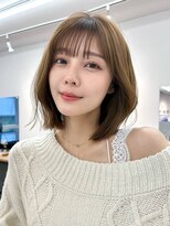 サンドイエナ 横浜店(sand yena)&nbsp;明るめオリーブベージュ巻ける縮毛矯正
