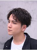 今流行りの無造作刈り上げないツイストスパイラルショートパーマ