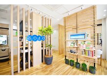 ソラ(SORA)の雰囲気（店内外に植物が多く、ナチュラルな内装で癒しを提供します。）