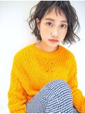 《シアグレージュ》たまにはふわっとカジュアルウェーブボブに