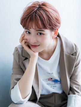 アリエッタ アザブ(ARIETTA AZABU) アプリコットオレンジ ワイドバング ショート オン眉 小顔