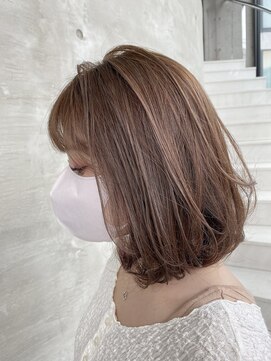 アイス(ice) ボブ/ミルクチョコレート/カシスピンク/カール/アースカラー