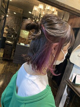 ヘアー クリエイト カルバリ(HAIR CREATE Calbari) 簡単アレンジ◎ポイントインナーカラー