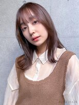 オーブ ヘアー ニコラ 大橋店(AUBE HAIR nicola) 20代・30代_くびれ巻き/ブラウンベージュ