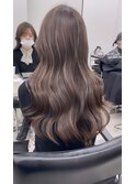 ハイライトバレイヤージュダブルカラー20代30代40代グレージュ