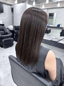 エンディアリング 東銀座(Endearing) 斜めバング/グレージュカラー/デザインカラー/眉毛/銀座/東銀座