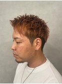 イメチェンオレンジブラウンハイトーンブリーチカラー【新大阪】