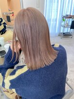 ユーリ(JUURI)&nbsp;ブラウンベージュ / ベージュ / 切りっぱなし / ミディアム