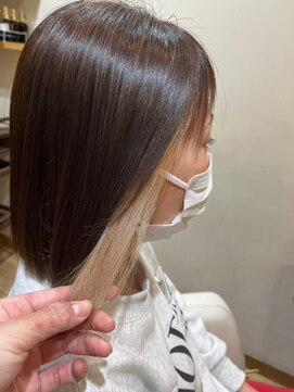 ラファンス 栗林店(LaFENCE) インナーカラー/ホワイトグレージュ