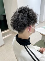シュヴー 浦安店(CHEVEUX)&nbsp;ツーブロックマッシュツイストスパイラルパーマゆるめ黒髪