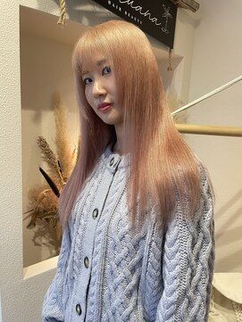 ココルアナ(coco luana) ホワイトピンクカラー/韓国/Wブリーチ/ケアブリーチ/髪質改善