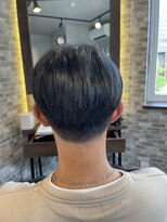 ヒーズ(Hee's)&nbsp;刈り上げマッシュ+ブルーブラック