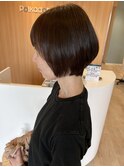 丸っこショートボブ