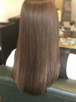 ポノヘアー(pono hair)の写真/＜うねりを改善＞熟練のスタイリストが丁寧に施術。手触りなめらかな艶サラの質感を実現☆
