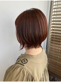 レイヤーショートボブスタイル