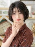 大人かわいい小顔束感ショートウルフマッシュh3戸頭20代30代40代