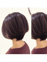 ヘアメイク デザート(HAIR MAKE DESART)&nbsp;【高盛　優芽香】艶感ボルドー×コンパクトショート