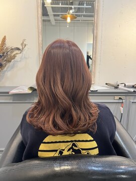 ラム(L'am) ピンクブラウン/透明感カラー/艶髪/ブリーチなしカラー