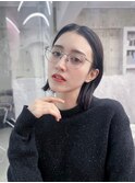 メルティカラー似合わせカットフェミニンロング韓国レイヤー