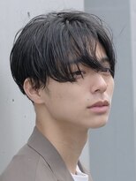 インセプション 銀座(INCEPTION)&nbsp;センターパート/スペインカールニュアンスパーマ/ダークアッシュ