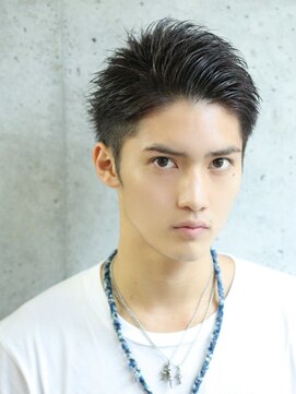 ザサードヘアー 船橋(THE 3rd HAIR) ツーブロックかき上げ サイドパートグラデーションヘア