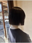 切りっぱなしボブ/ボブ/縮毛矯正/ストレート/トリートメント