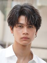 フィフス 仙台(fifth) 仙台ツイストスパイラルパーマセンターパートシャドウパーマ黒髪