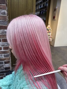 エイミー(Aimee) Aimee 町田　セクションカラー  red×white