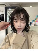 bレイヤーパーマゼリーパーマウルフパーマくせ毛風パーマ