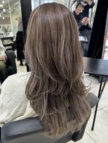 アクアオモテサンドウ(ACQUA omotesando)&nbsp;＊白髪ぼかしハイライトカラーミルクティーグレージュカラー