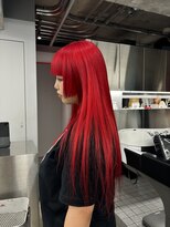 オーン(OOn)&nbsp;ネオンレッドのレイヤーストレート