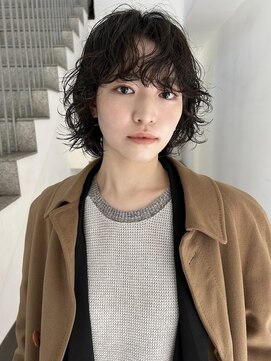 ボブパーマ/ニュアンスパーマ/レイヤーボブ/簡単スタイリング