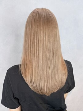 アルバム 池袋(ALBUM) ミディアムハイトーンブロンド韓国ヘア_ba569481