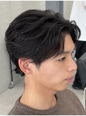 フェザーショート 毛流れ 鹿児島メンズ