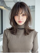 アンドレイ 表参道(andrey) 着物ヘア/ダークアッシュ/ミディアムレイヤーカット/表参道