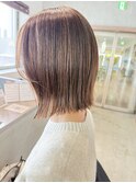 切りっぱなしボブ/外ハネボブ