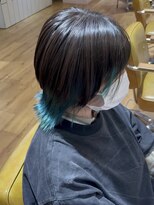 ロア バイ アヴァンス 天王寺店(Lowa by avance.)&nbsp;【ウルフ】×【ターコイズインナー】×【髪質改善】