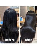艶感ロング美髪縮毛矯正