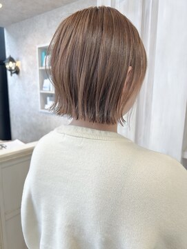 キャアリー(Caary) 福山市美容室Caary切りっぱなしボブ大人気！ベージュカラー