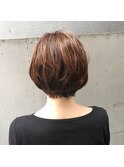 大人かわいい 丸みショート
