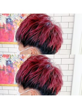 リール(THE RIRE.) *THE  RIRE. ツートンカラー 赤×黒*