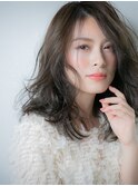 くせ毛風小顔ランダムパーマエアリーミディw上尾30代40代50代