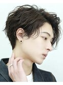 波巻き耳掛けヘア