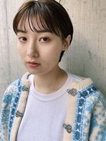 シースルー丸みショート