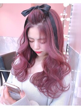 ルイ(LOUIS) 【 LOUIS 】色落ちまで可愛い ストロベリーピンクカラー