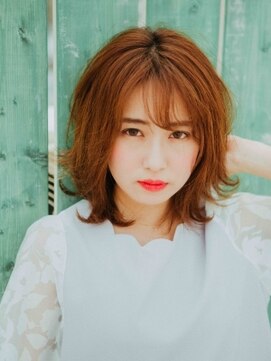 チャチャブラン(cha-cha Blanc) オレンジ系カラーでひし形ミディ