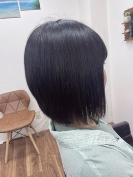 ニーナ ヴィジョン(NINA visioN) エクステでボブスタイル