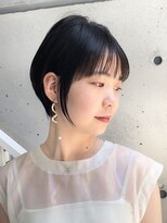 トト 船橋店(toto.)&nbsp;黒髪/グレーベージュ/レイヤーロング/前髪パーマ[西船橋/津田沼]