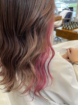 ラ メール ヘア デザイン(La mer HAIR DESIGN) インナーカラー/ピンク