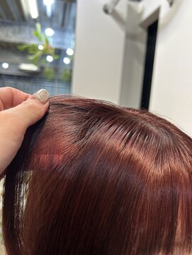 ナインスフロア(9NINTH FLOOR) ブリーチなし暖色カラー/チェリーレッド/赤髪/ピンクブラウン